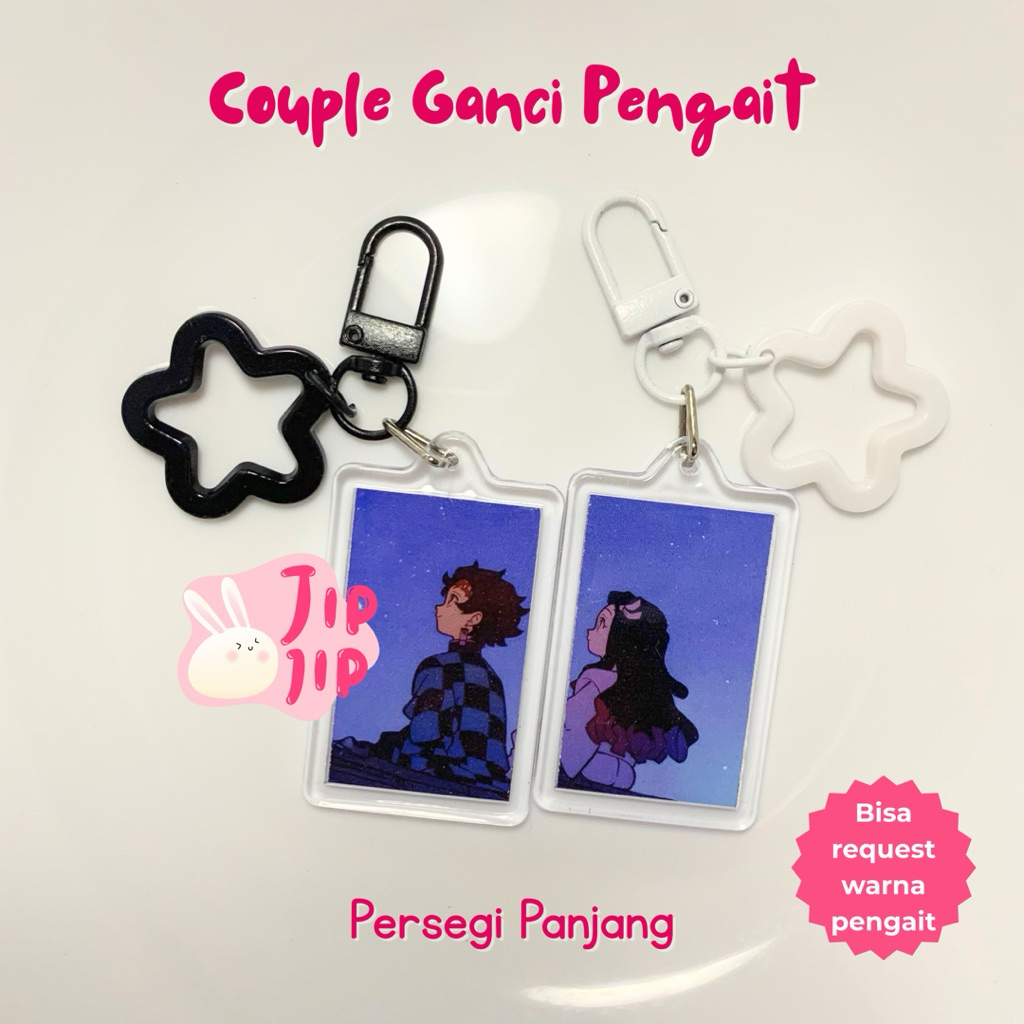 [jipjip] Gantungan Kunci Foto Akrilik Custom Bolak Balik | Tanpa Minimal  Order | Souvenir & Hadiah