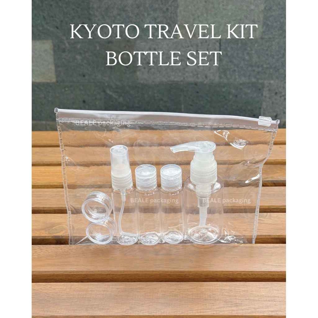 Jual KYOTO TRAVEL KIT BOTTLE SET • 7 Pcs/set Travel Pack Set Botol ...