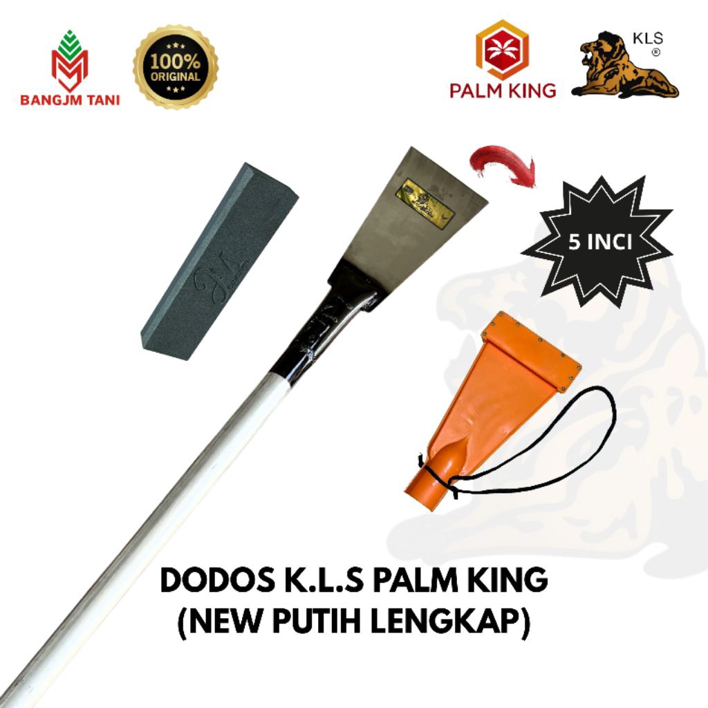 Jual DODOS KLS PALMKING NEW PUTIH 5 INCI GAGANG 2 METER & 1,5 METER ...