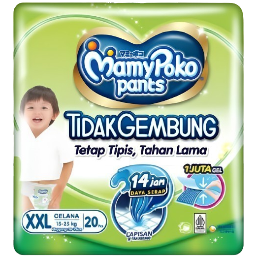 Mamypoko Pants Tidak Gembung Slim M30 L28 Xl26 Celana M 30 L 28 Xl 26 Mamy Poko - foto 5