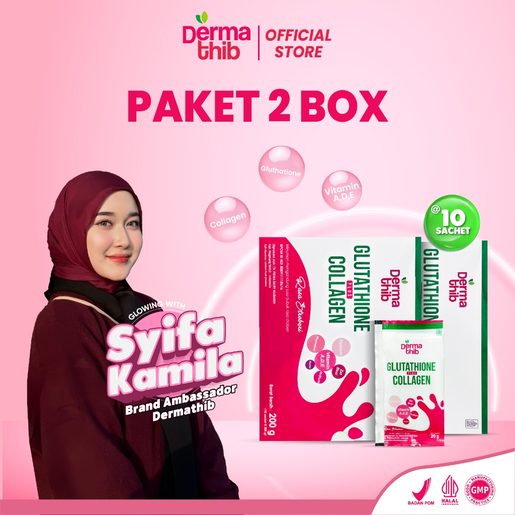 glutathione session cost Jual Dermathib - Bundling 2 Box Collagen Drink Plus Glutathione Untuk  Mencerahkan Memutihkan Kulit Wajah