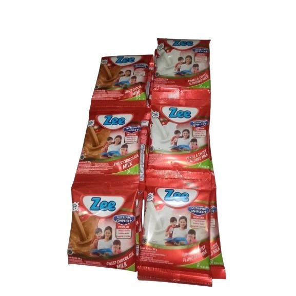 Jual ZEE Sachet Renceng 10 Sachet x 38 Gr/Vanilla & Coklat | Shopee ...