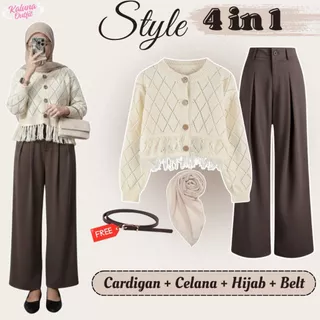 Setelan Remaja 4in1 Korean Style Viral Elegan