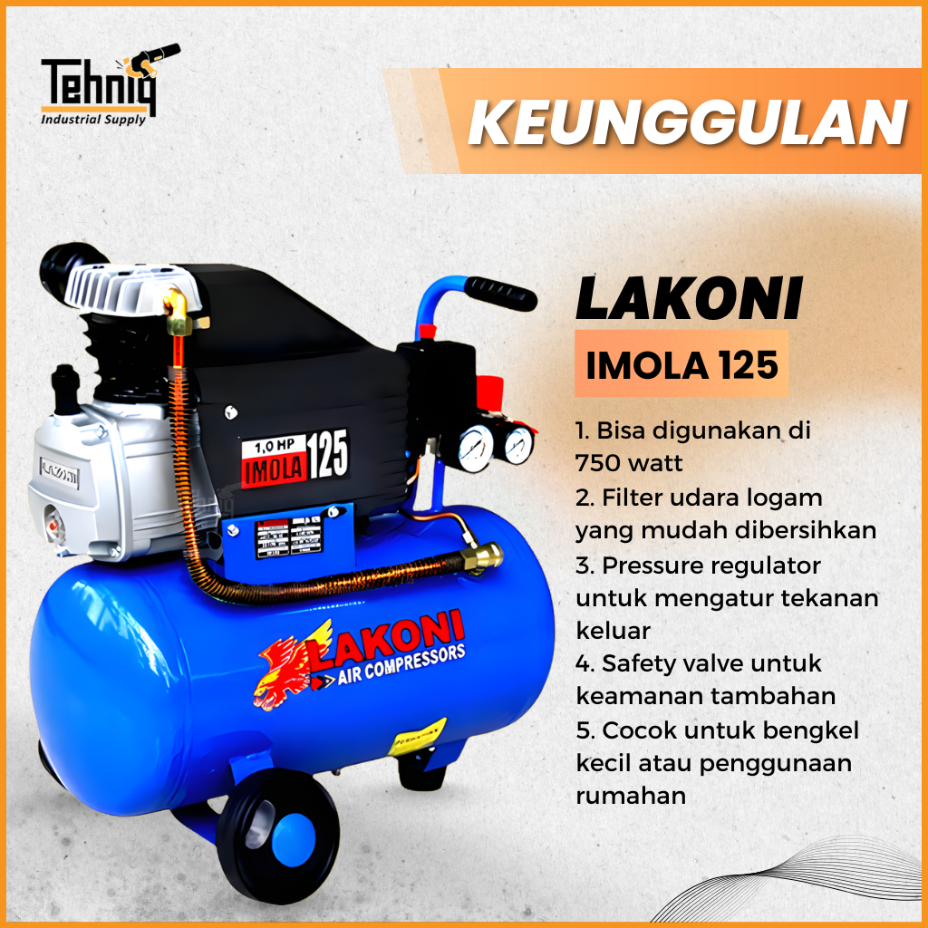 Jual Lakoni Imola 125 Direct Air Compressor Kompresor Angin Listrik ...