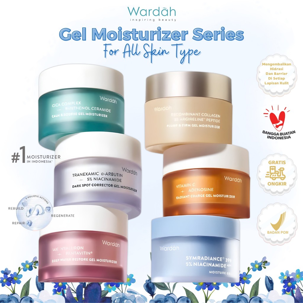 Jual WARDAH Gel Moisturizer - Pelembab Wajah | Cica Complex | Vitamin C