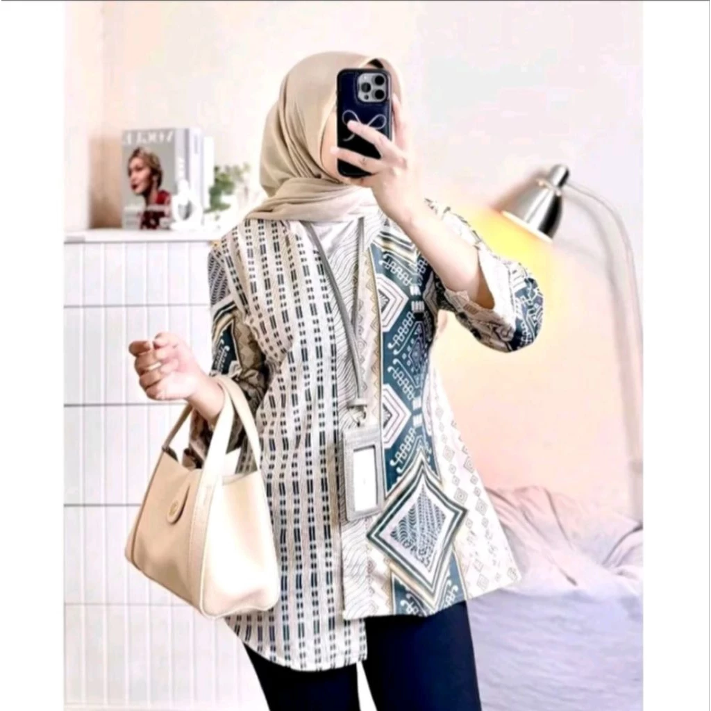 Foto 4 Baju Batik Wanita Modern Monalisa Genes M L XL XXL Asli Pekalongan | 014