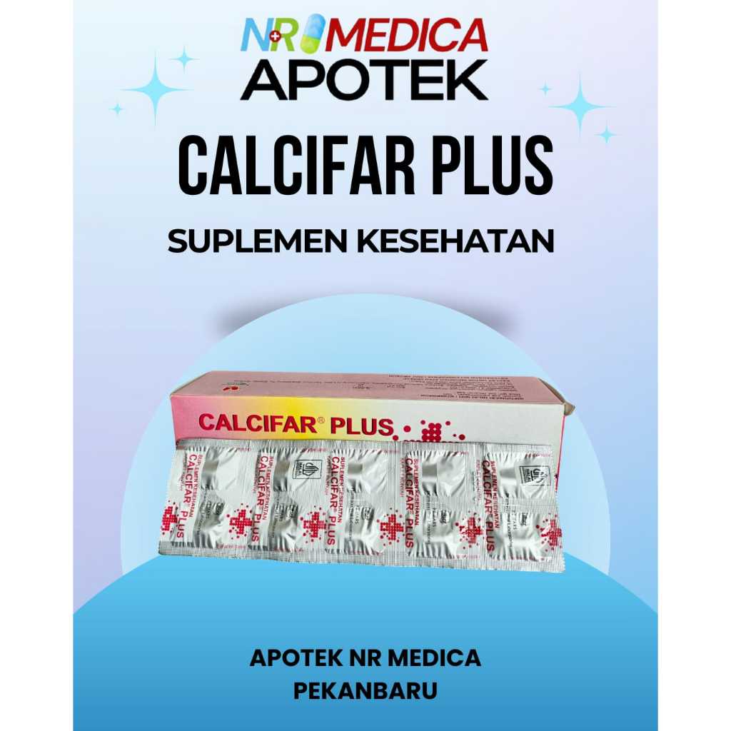 Jual Calcifar Plus (1 strip 10 tablet) Suplemen Kesehatan Tulang dan ...