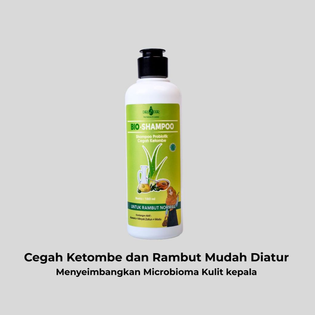 Shampo Probiotik Anti Ketombe Dare & Dear - Shampo Penyubur Rambut - Rambut Normal.
