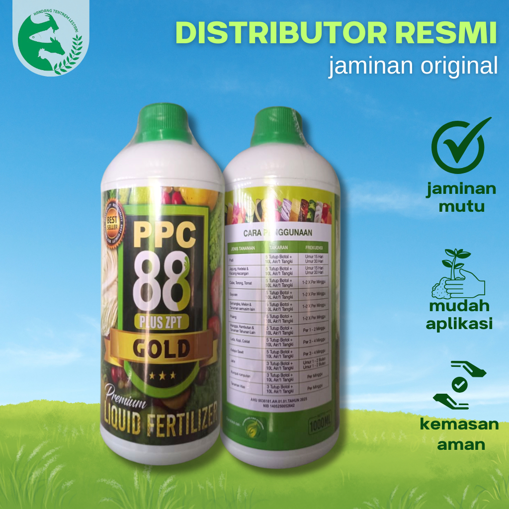 Jual PPC 88 Gold 1 Liter Galaxy Nutrisi Pelengkap ZPT Perekat Anti ...