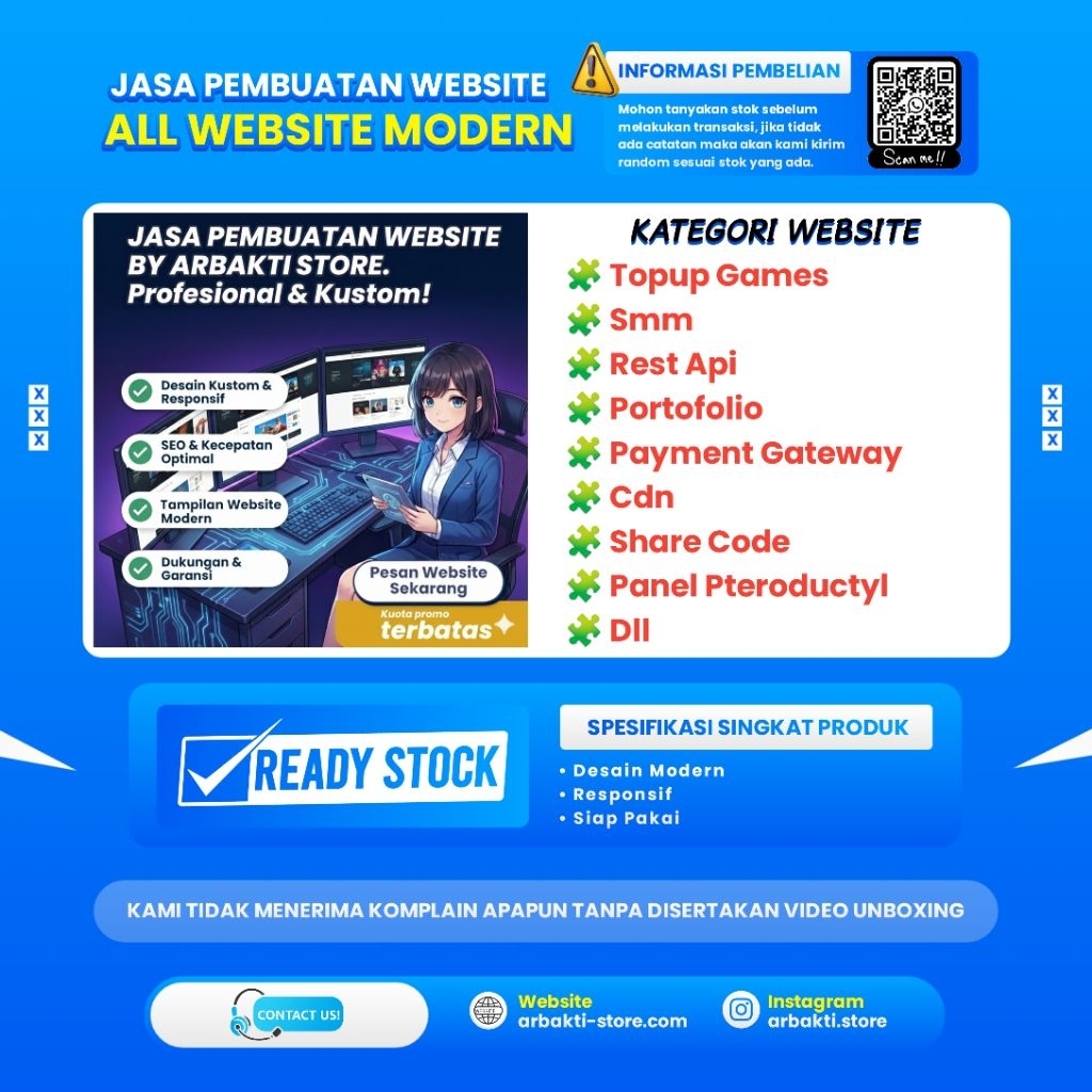 BUILD WEBSITE MODERN TAMPILAN ELEGAN DAN MENARIK
