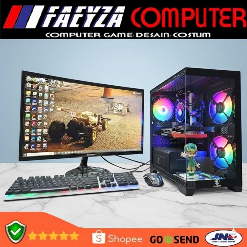 PC Gaming AMD Ryzen 5 5600 | NVME 256GB | VGA RTX 5060 8GB LED 24"