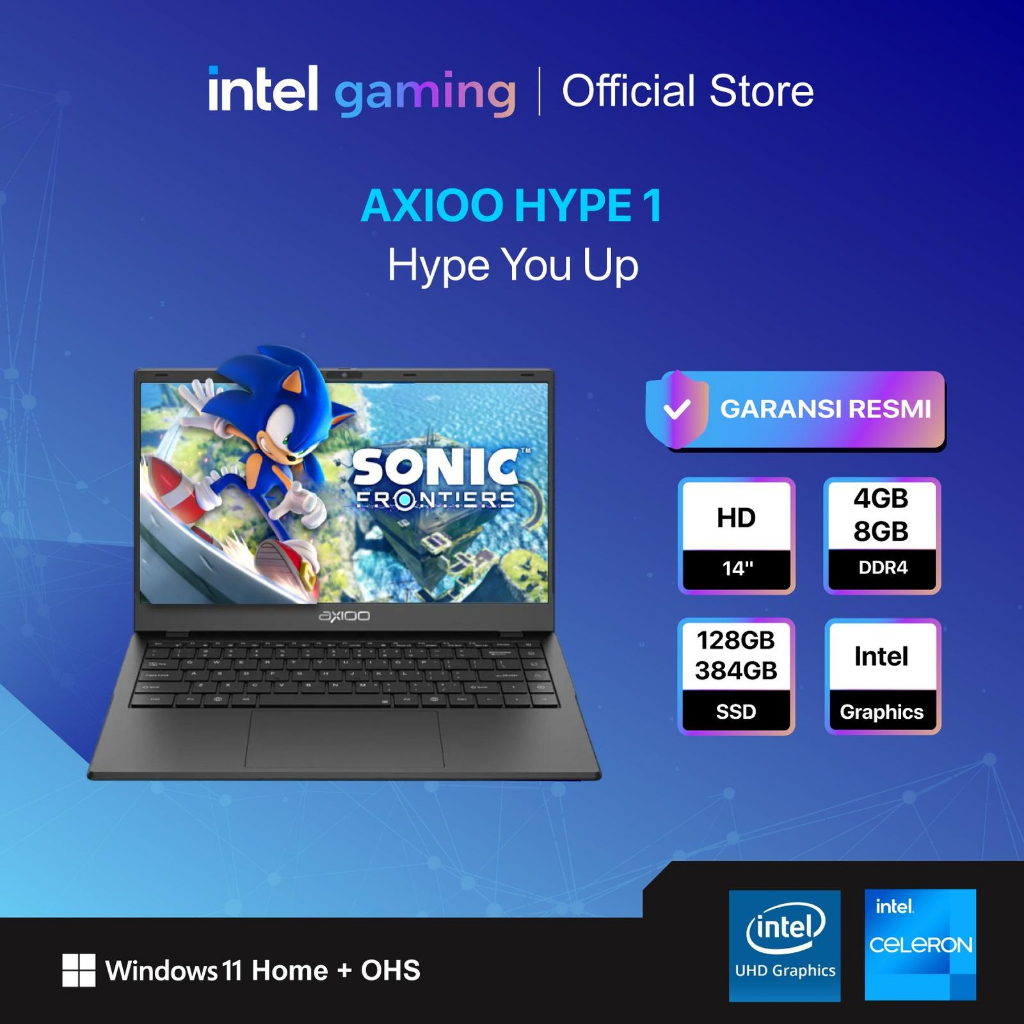 Jual LAPTOP AXIOO HYPE 1 - INTEL CELERON N4020 RAM 8GB 384GB SSD 14.0 ...
