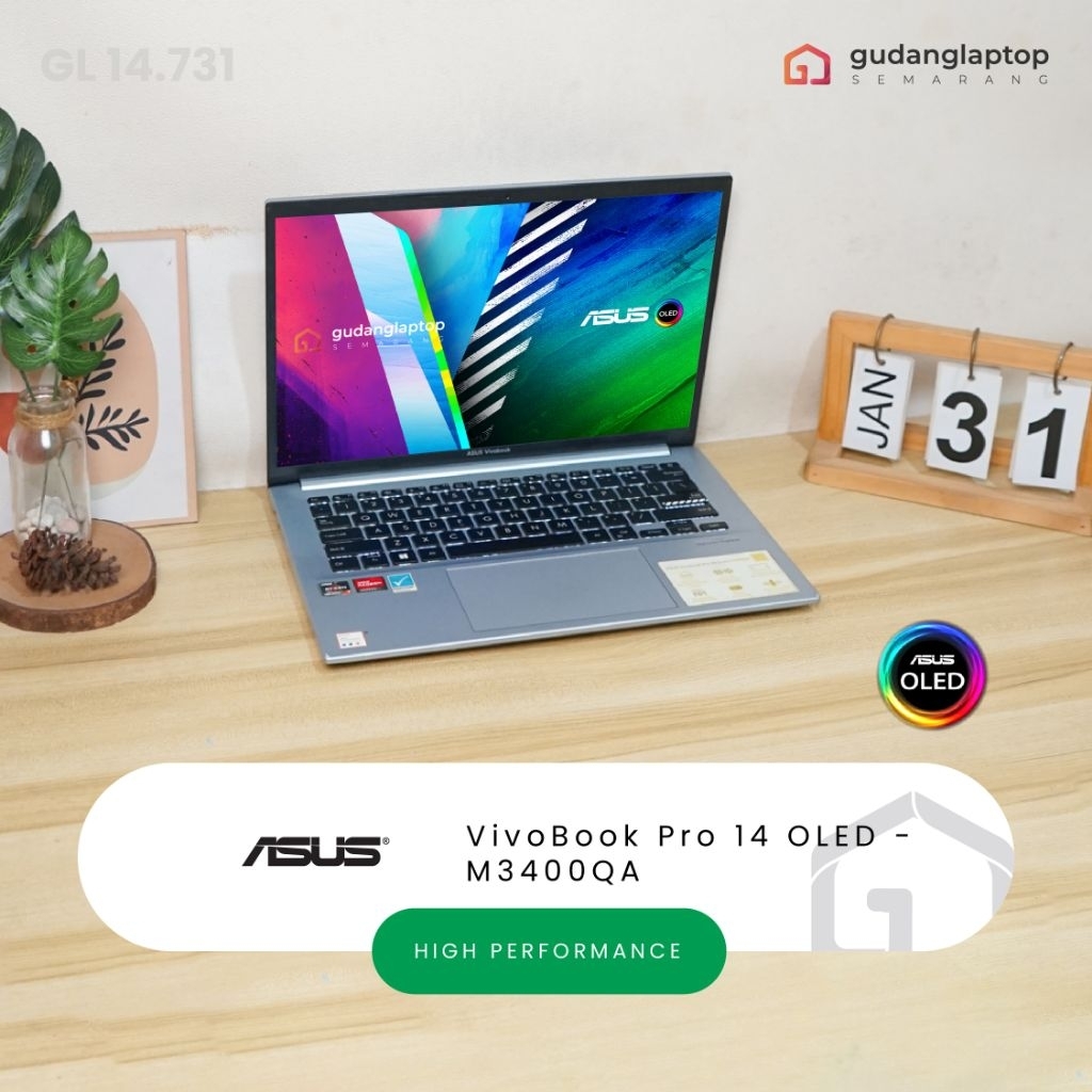Set Cerniere Schermo Per ASUS VivoBook Pro 14 M3400Q / M3400QA - Colore Argento - Foto 1