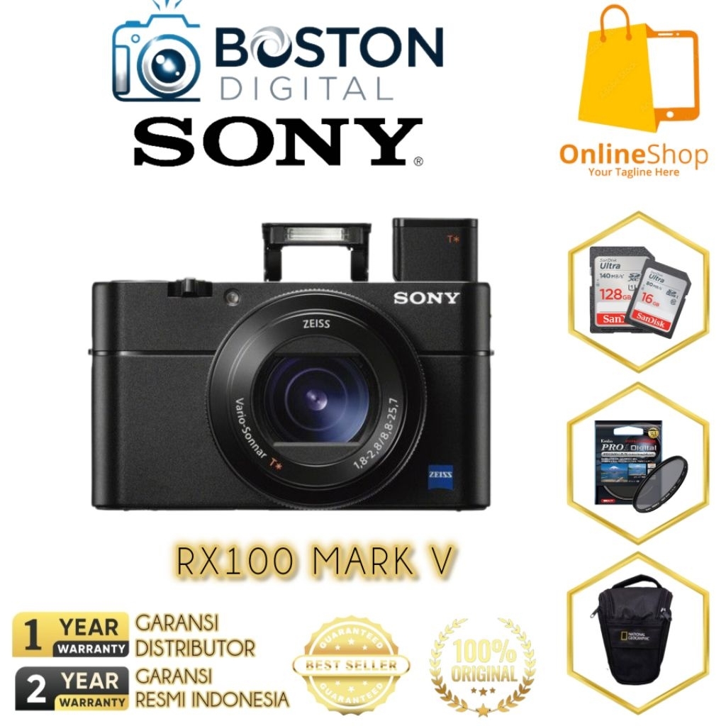 Jual SONY CYBERSHOT DSC-RX100 V / CAMERA DIGITAL SONY DSC-RX100 MARK V ...