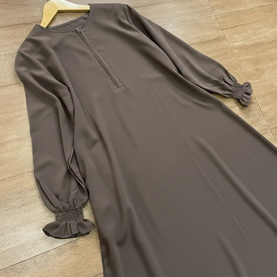 Malay abaya smok sabrina premium anti uv gamis simple cantik daily and formal 2026