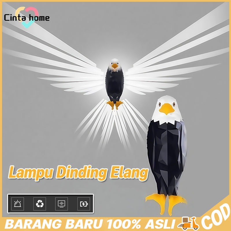 Lampu Dinding LED Elang Modern Dan Unik, Dekorasi Rumah Keren Desain Unik Hiasan Rumah Lampu Dekoratif Rumah Yang Kreatif