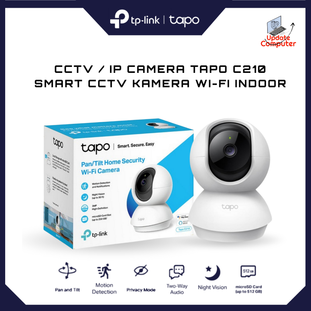 Jual Tapo Camera C210 Pan/Tilt Home Security Wi-Fi Camera - Tp Link C ...