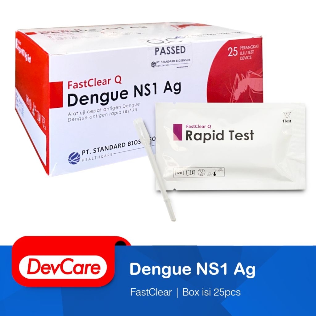 Jual Alat Uji Cepat Antigen Demam Berdarah FastClear Q Dengue NS1 Ag ...