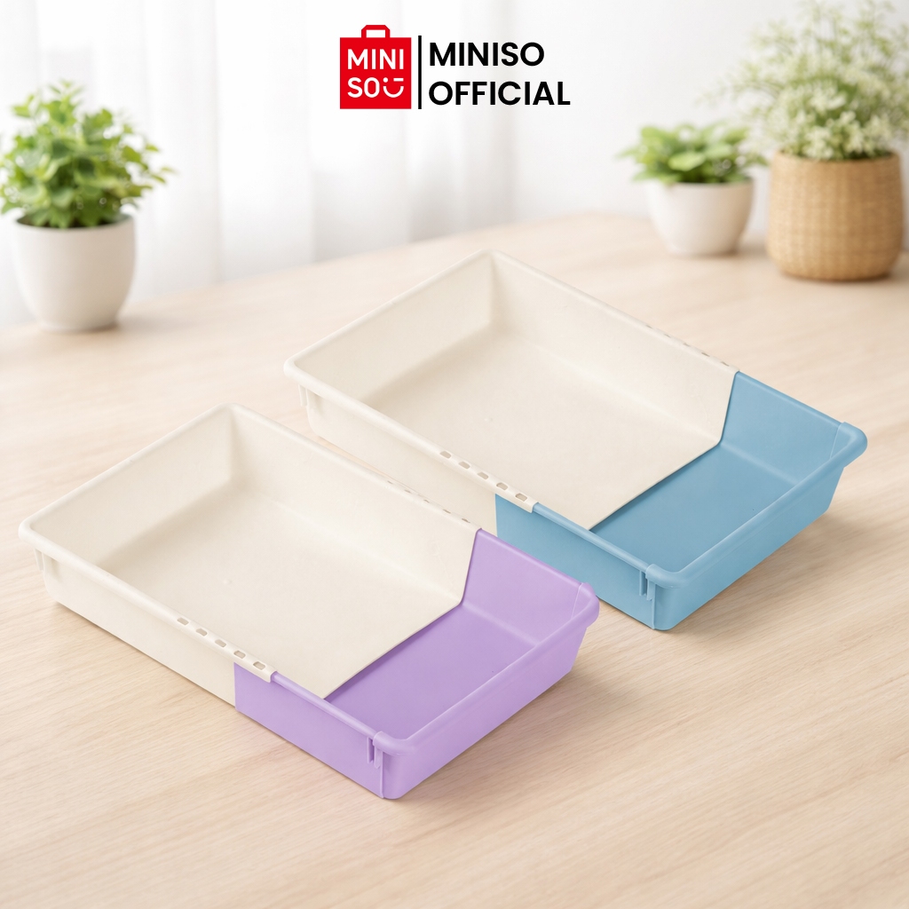 Jual MINISO MINISO Macaron Series Extendly Color Block Storage ...
