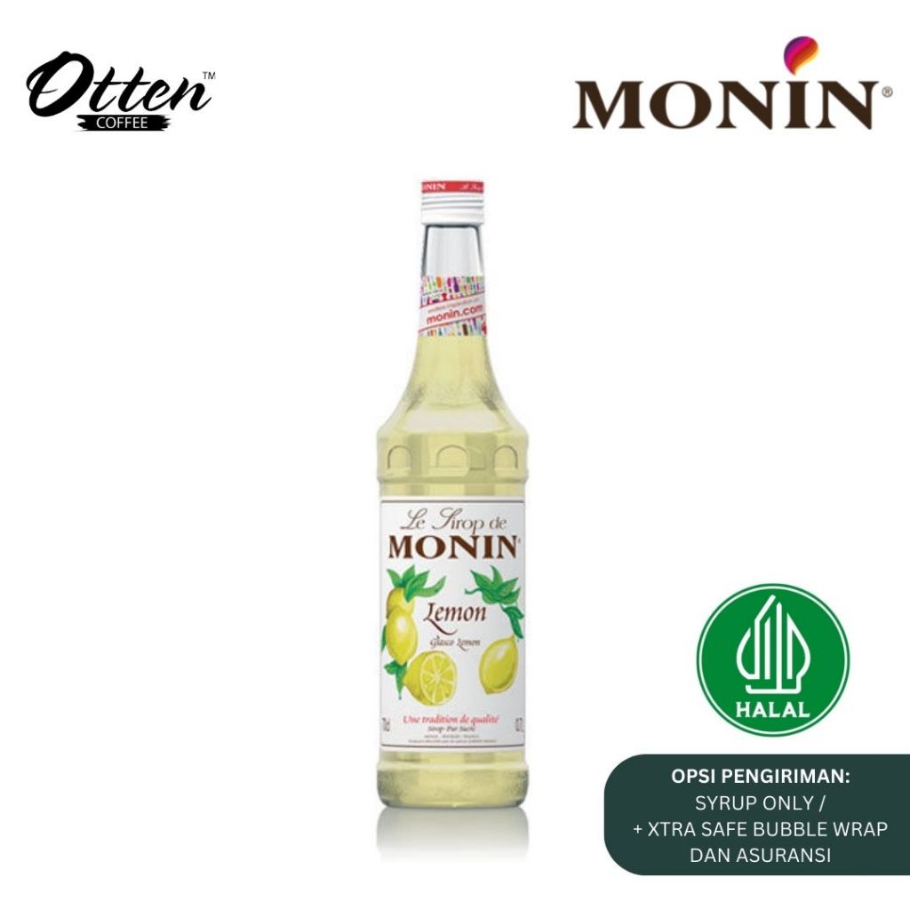 Jual Monin - Syrup Glasco Lemon (700 ML) - Sirup Minuman Lemon Rasa ...