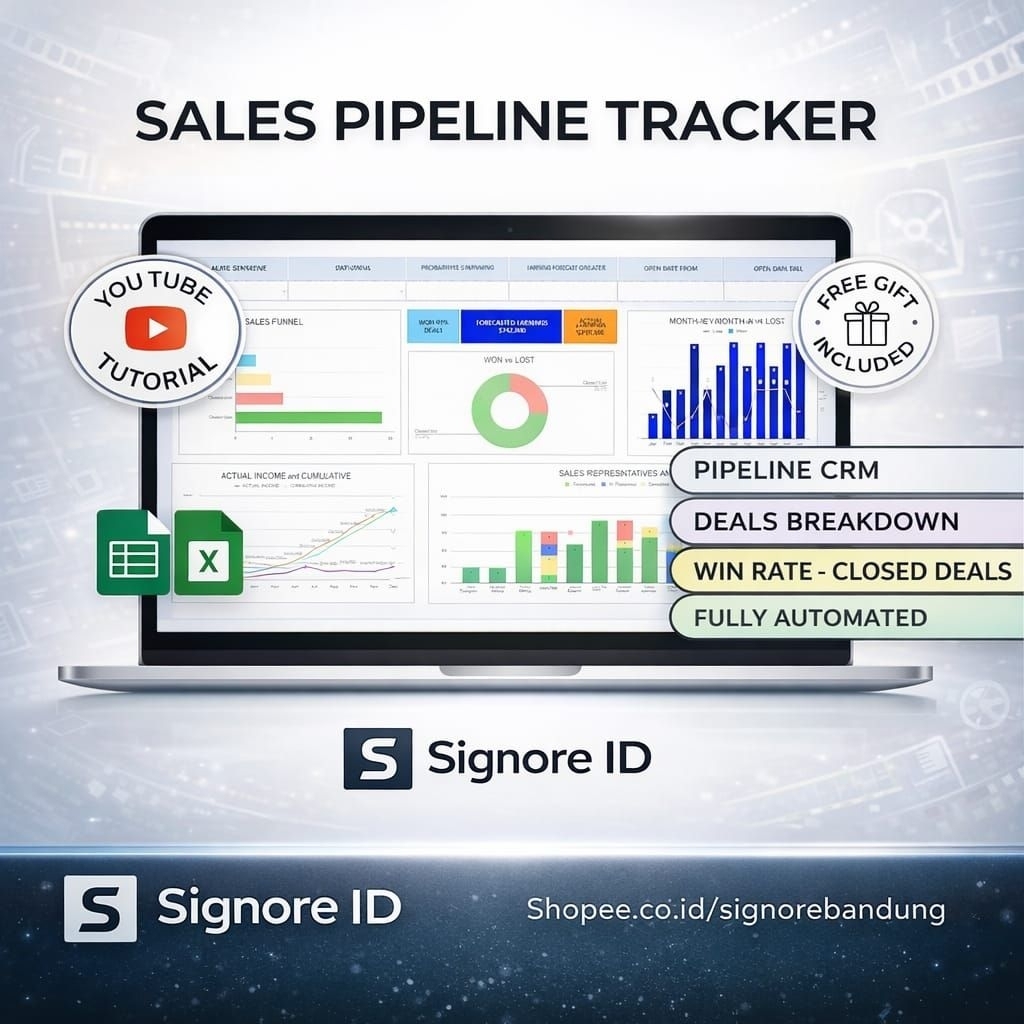 Jual Sales Pipeline Tracker Spreadsheet Excel | Sales Pipeline ...