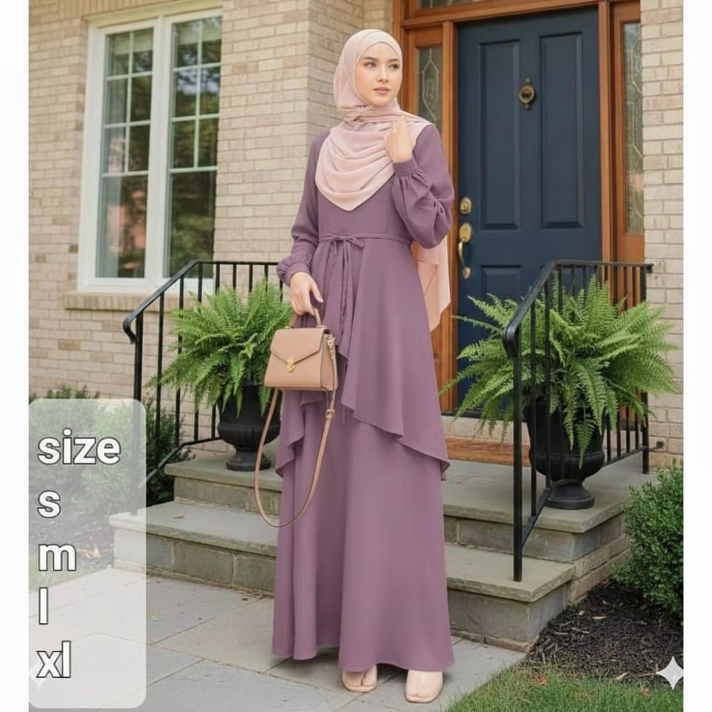 umaira gamis muslim wanita remaja terbaru gamis dress kekinian gamis lebarann/kondangan size s m l xl