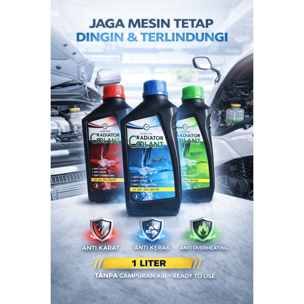 Jual CHAMPIONS RADIATOR COOLANT AIR RADIATOR CAIRAN RADIATOR 1 LITER ...