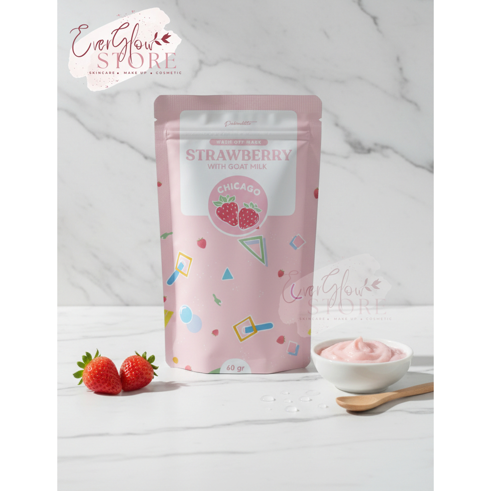 Jual PinkRoulette Masker Organic 20Gram/60Gram (CHICAGO STRAWBERRY ...