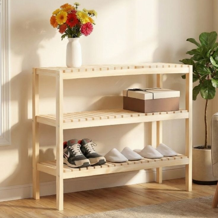 Jual Rak minimalis multifungsi| Rak estetik | Rak kayu | Shopee Indonesia
