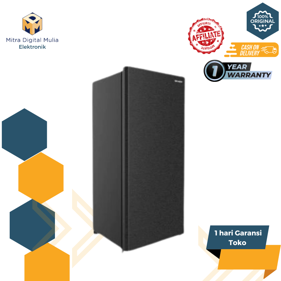 Jual Sharp FJM186AHS Freezer Standing 6 Rak 154L Lemari Pembeku Es Batu ...