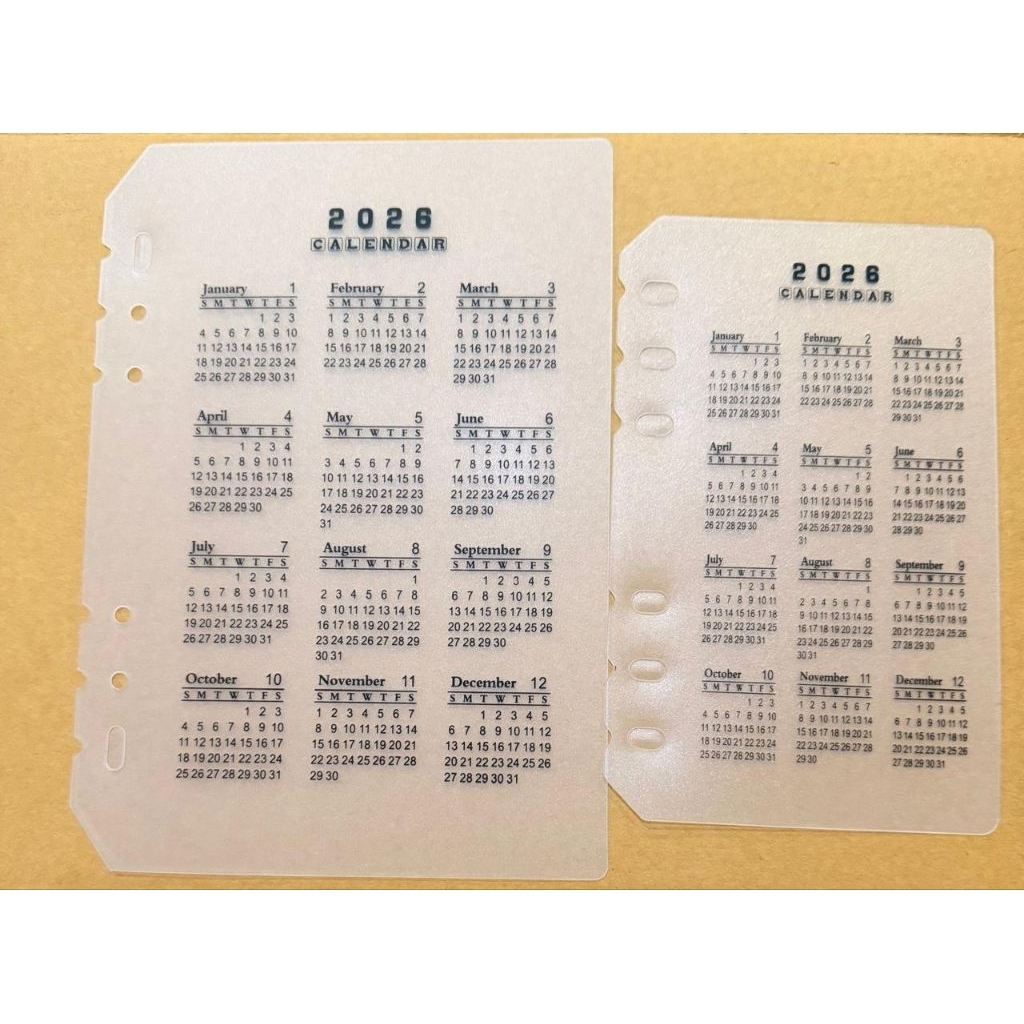 Jual Kalender 2026 Binder A6 A5 ring 6 / kalender 2026 | Shopee Indonesia