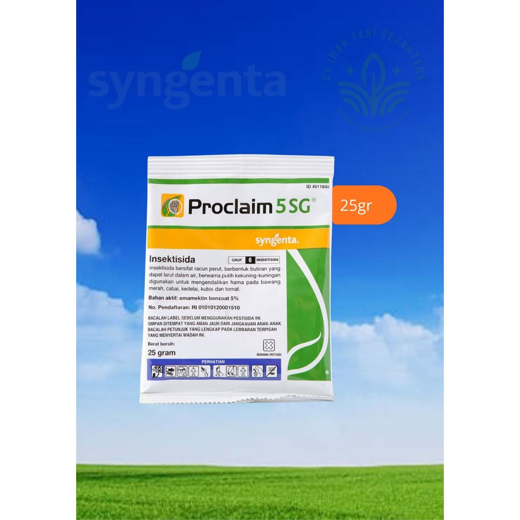 Jual Insektisida Proclaim 5 SG 25 Gram - Efektif untuk Ulat ...