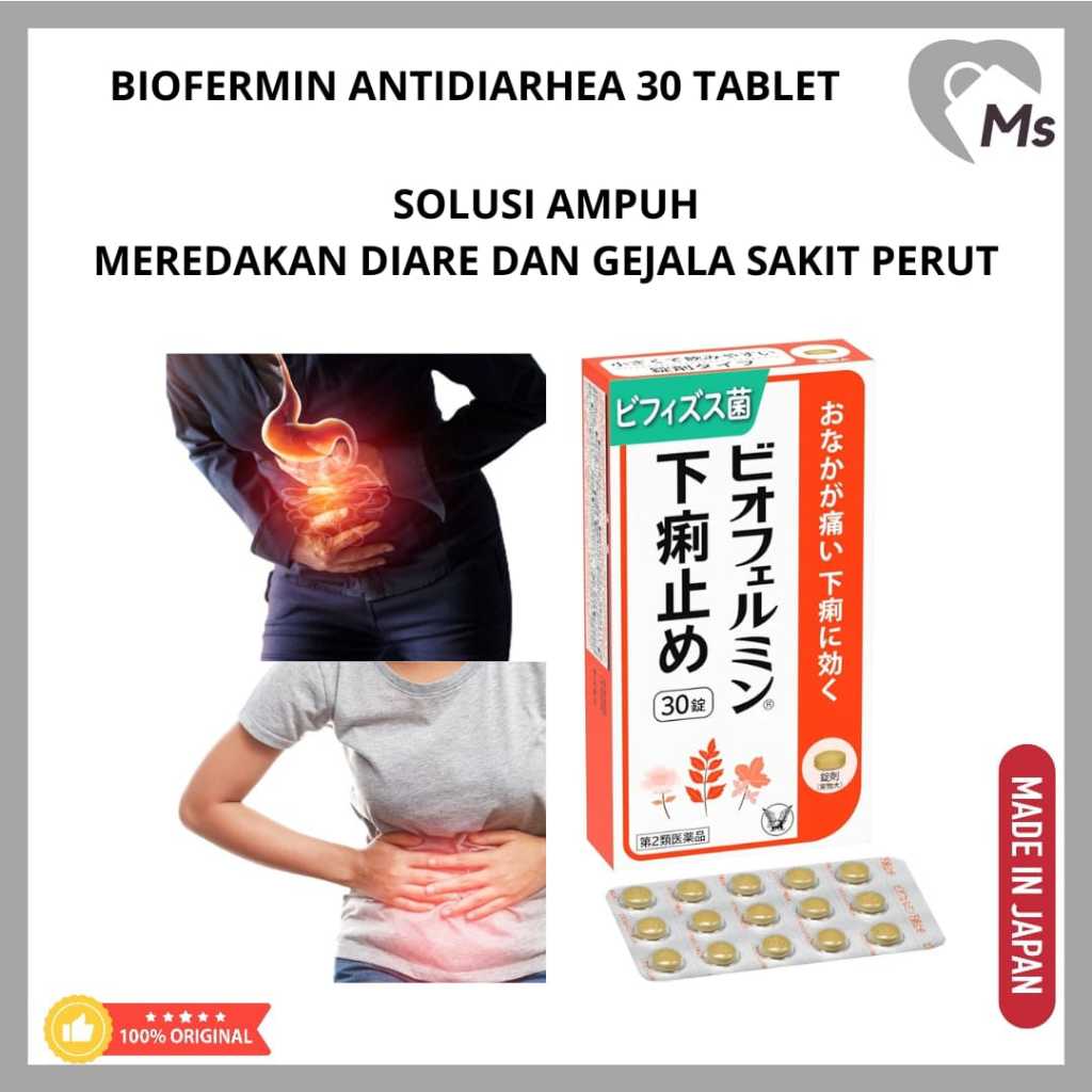Jual Biofermin antidiarrhea 30 tablet obat diare japan | Shopee Indonesia