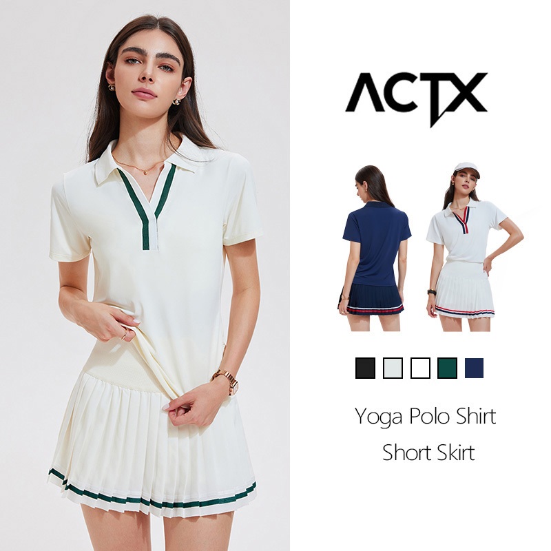 Jual [ACTX] Tennis Sport Set / Set Polo Shirt + Rok Celana (Dijual ...