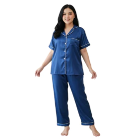 Setelan Baju Tidur Wanita Dewasa CP Jumbo Satin Velvet Ld120