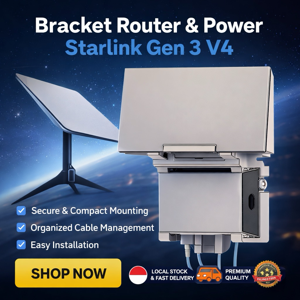Jual Bracket Router + Adapter Starlink Gen 3 V4 – Mounting Dudukan ...