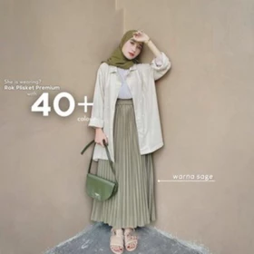 Rok Plisket Jumbo Rok Jumbo Plisket Mayung Rok Plisket Premium Pleated Skirt