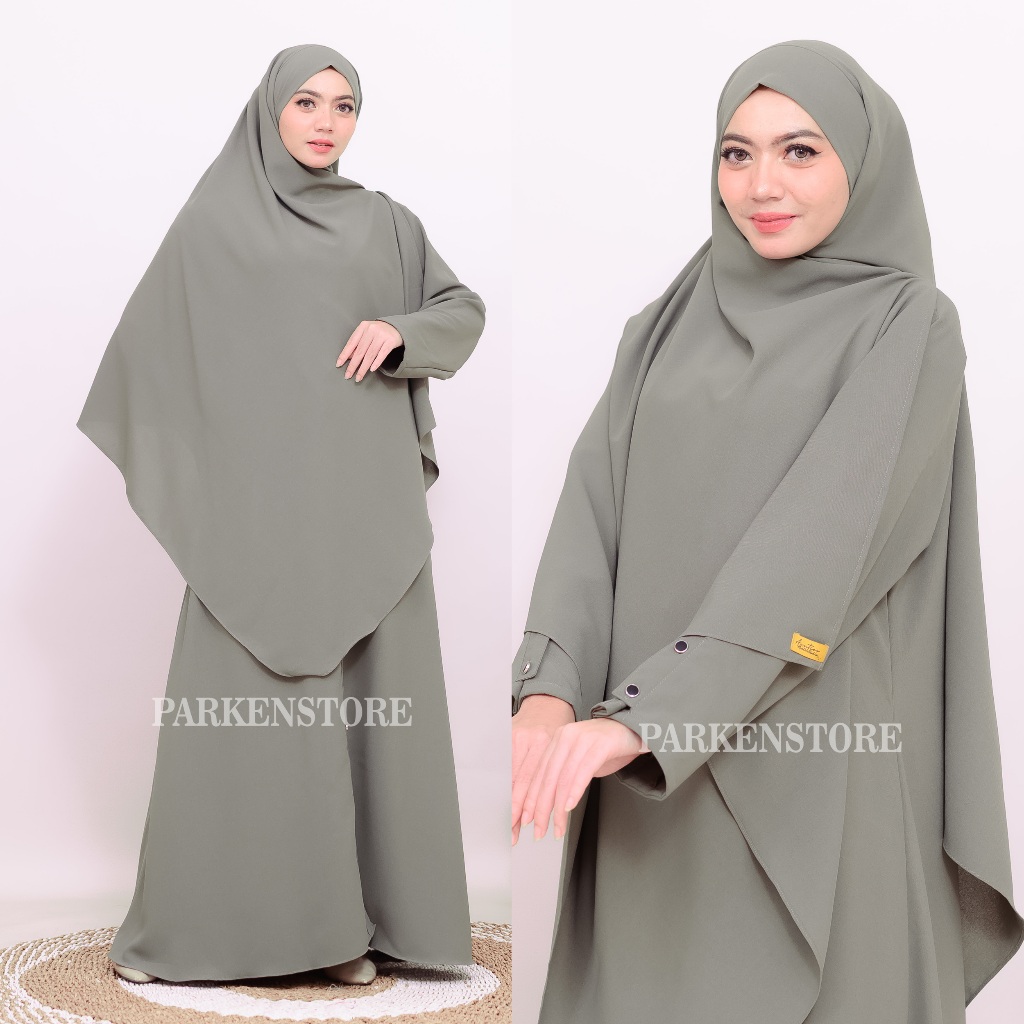 Gamis Maisha Abaya Syar'i Set Hijab PASBAN Free Cadar tali Sabrina Anti UV Highquality