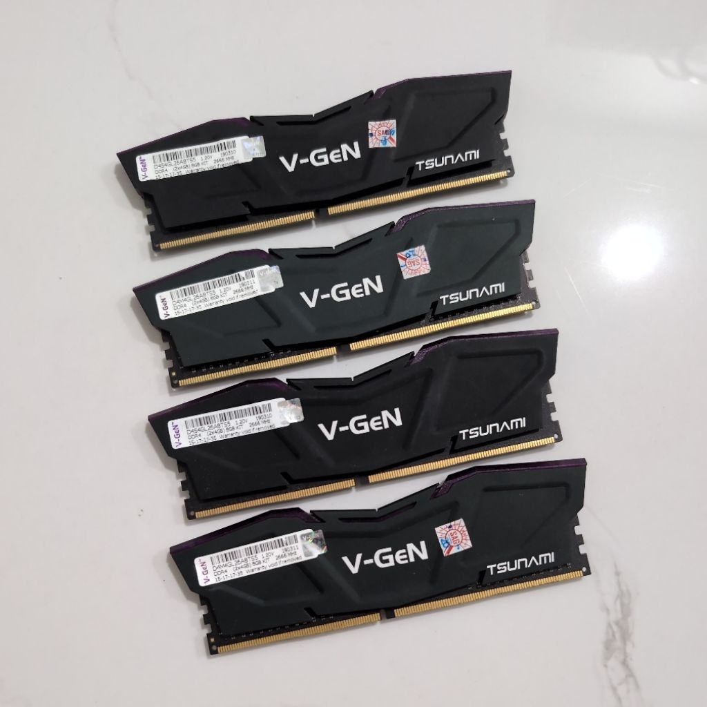 Jual [second] RAM PC DDR4 Vgen Tsunami 4x4GB 16GB 2666mhz | Shopee ...