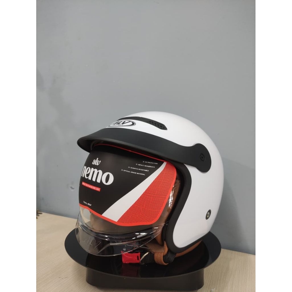 Jual HELM ALV NEMO MURAH SOLID RETRO VESPA DEWASA PRIA WANITA SNI ...