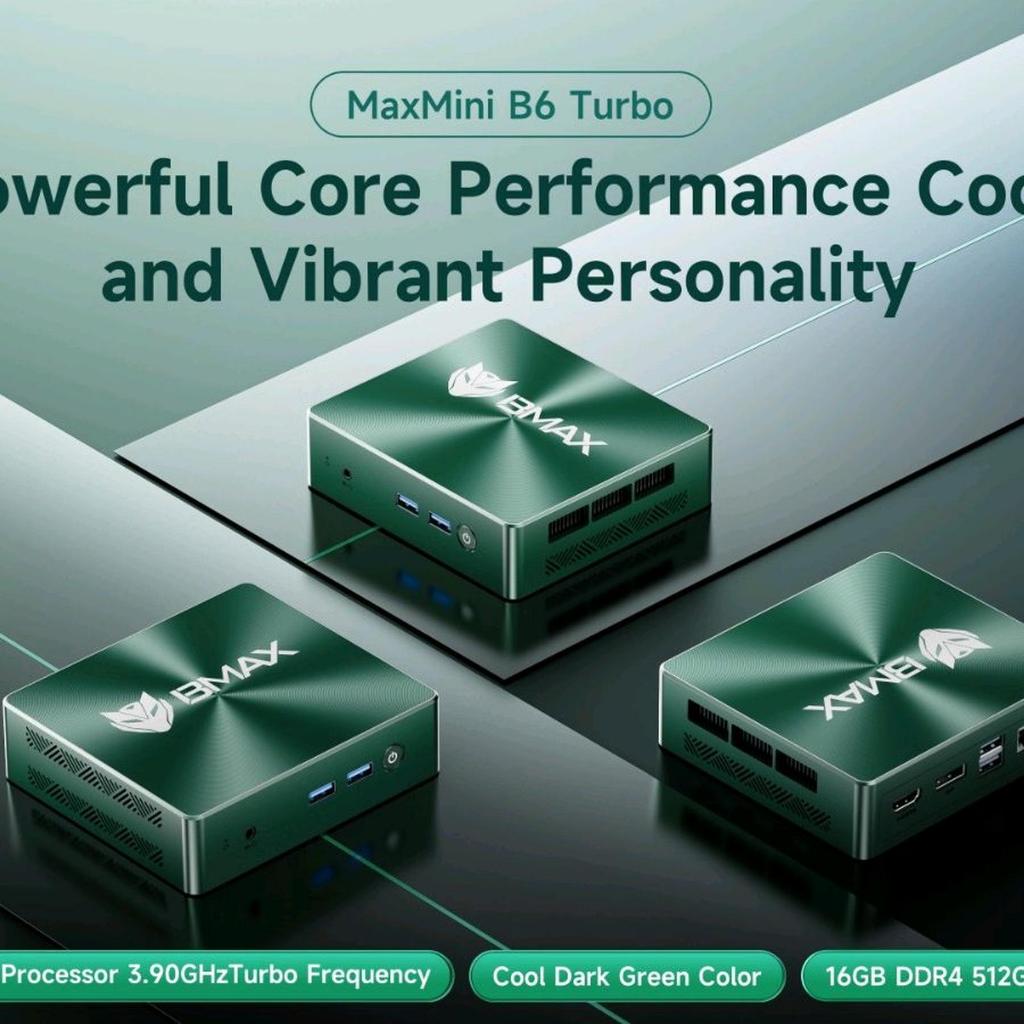 BMAX Mini Pc B6 TURBO intel core i5 8257U 16GB/512GB HDMI DP Windows 11 Pro