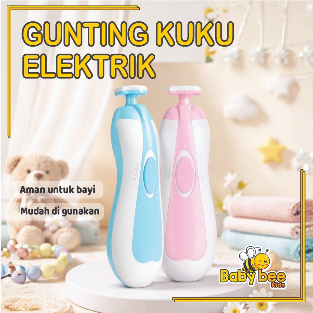 GUNTING KUKU BAYI ELEKTRIK SET Baby Care Electric Nail Trimmer Peralatan Pemotong Kuku Bayi New Born Clippers Set Tool Perlengkapan Bayi