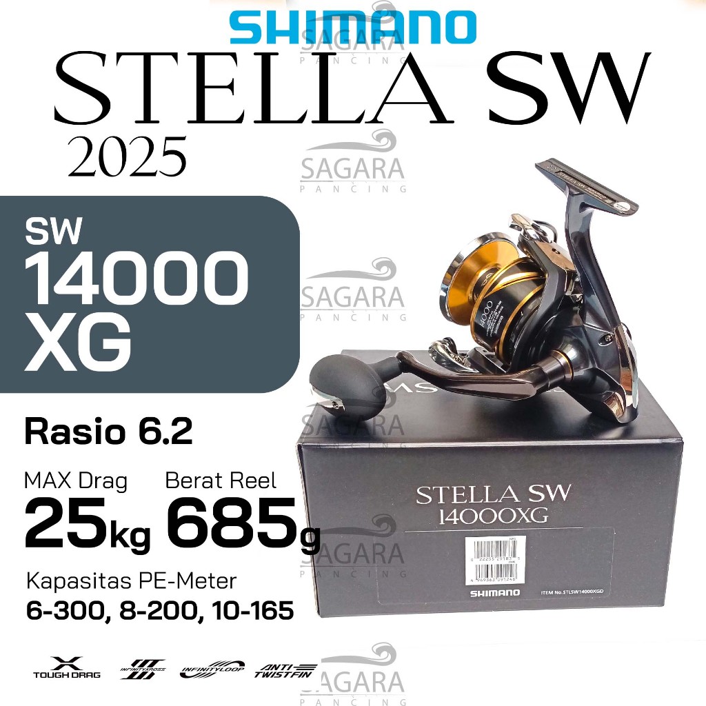 daftar harga reel shimano stella 2015 Jual Reel Shimano Stella SW 2026 Resmi Bergaransi | Shimano Stella SW 2025  | Reel Pancing Spinning