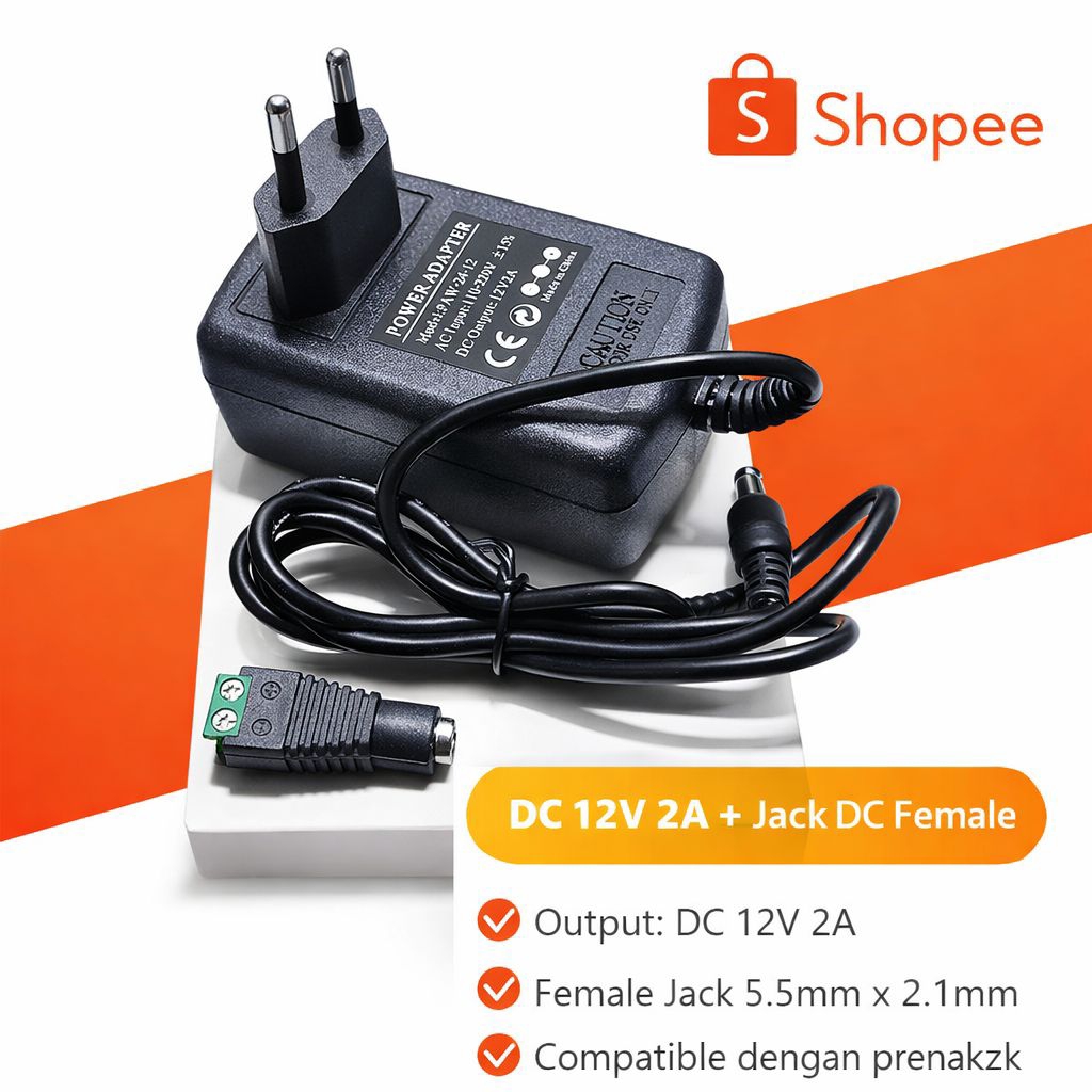 Jual ADAPTOR 12V-1A LAMPU LED INDIKATOR, GRATIS JACK DC FEMALE | Shopee ...