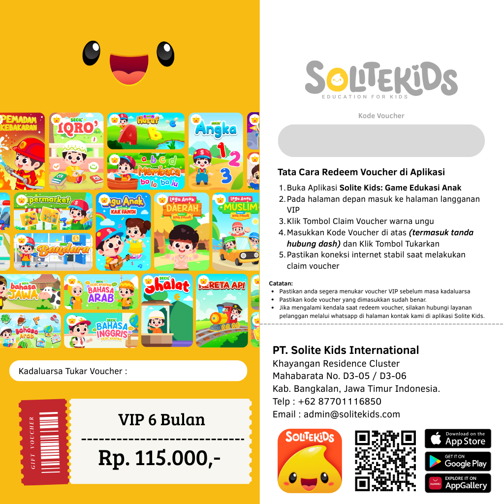 Jual Paket VIP Member Solite Kids Superapp | Shopee Indonesia