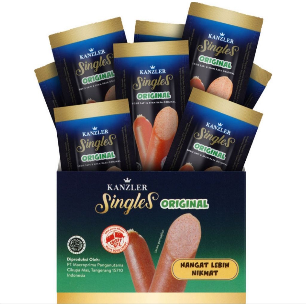 Jual (BOX) Sosis Kanzler Singles Original 65gr Isi 12pcs | Shopee Indonesia