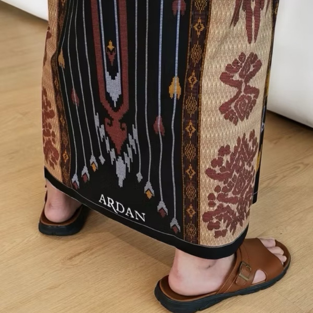Sarung Ardan Family Brilliant By Ketjubung motif Songket Kembang Katun Rayon Premium Dewasa