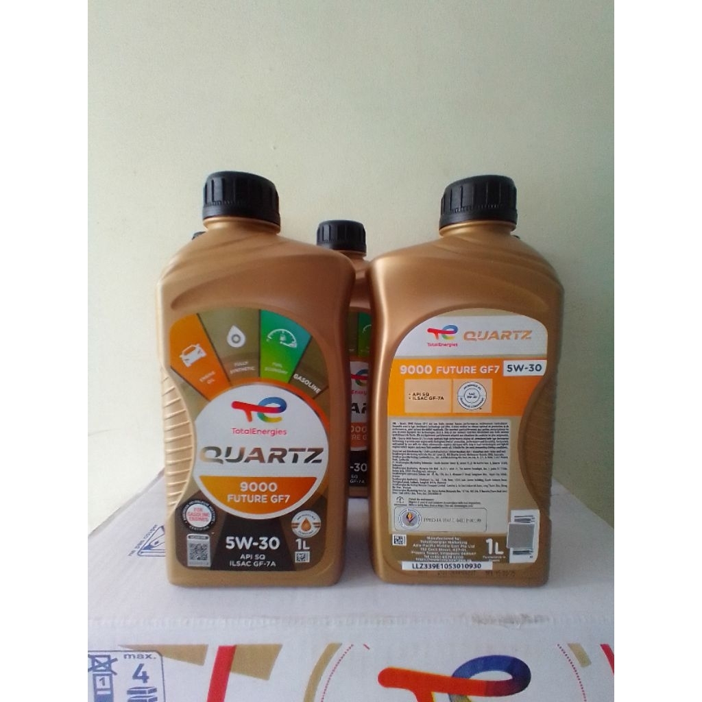 Jual TOTAL QUARTZ 9000 FUTURE SQ ILSAC GF-7A 5W-30 5W30 Fully Synthetic ...