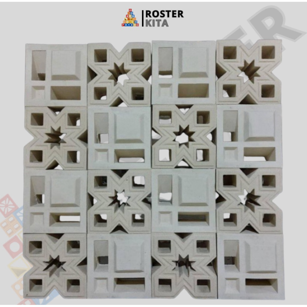 Jual Roster beton,roster minimalis,Roster putih,roster abu,bata Roster ...