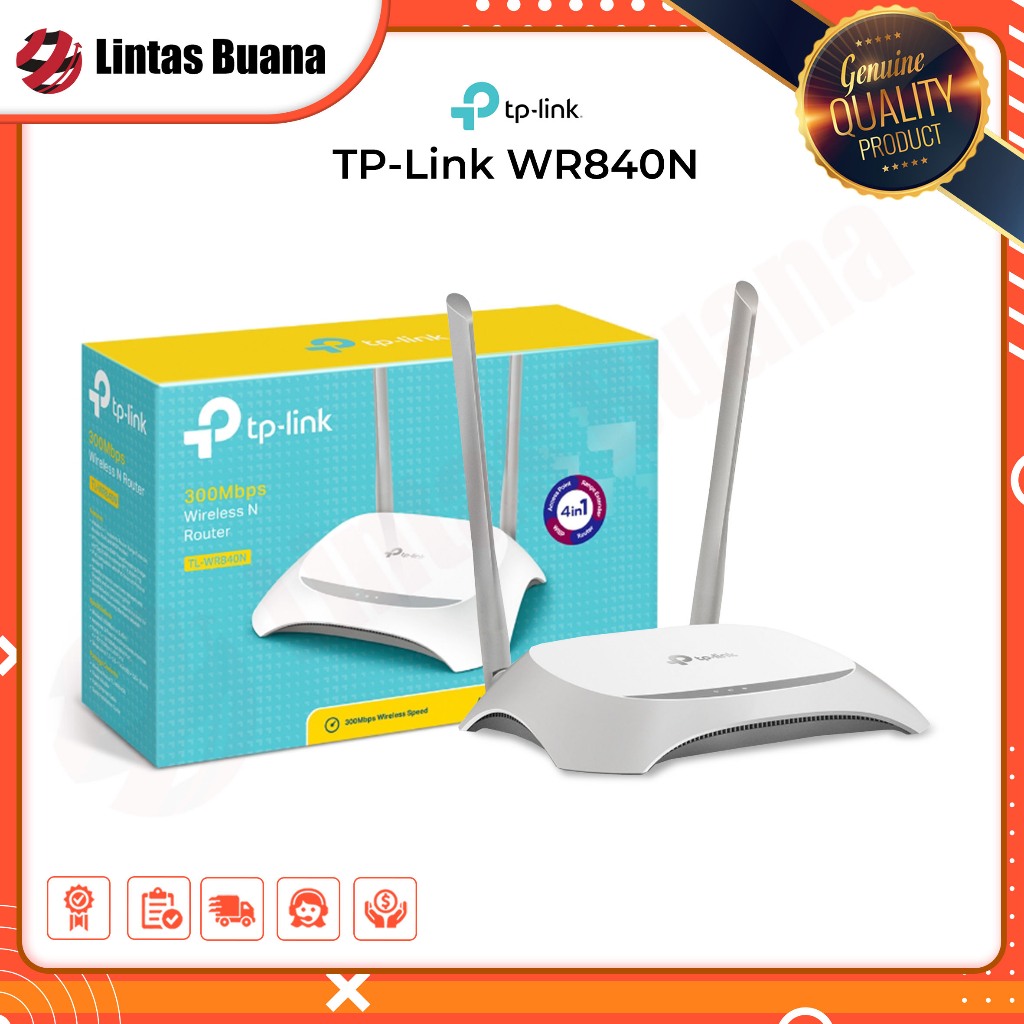 Jual TP-Link TL-WR840N 300Mbps TPLink WiFi Wireless N Router / TP Link ...